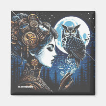 Athena und ihr Eule Magnet