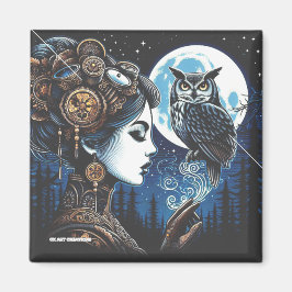 Athena und ihr Eule Magnet