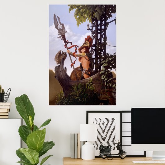 Athena von J. Matthew Root Poster (Heimbüro)