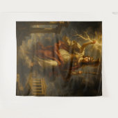 Athenas Blitz: Göttin der Weisheit und des Powers  Wandteppich (Vorderseite (Horizontal))