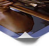 "Athena's Eternal Vigil" Farbiges Portrait Poster (Ecke)