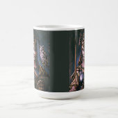 "Athena's Fierce Loyalty" Farbiges Portrait Kaffeetasse (Mittel)