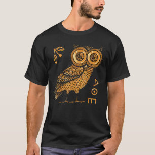 Athena's Owl - Griechische Mythologie - Antikes Gr T-Shirt