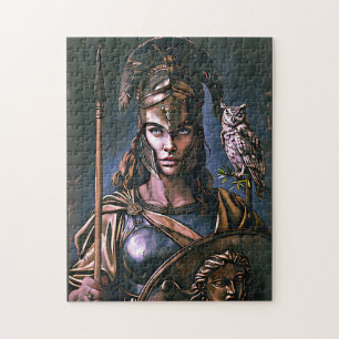 "Athenas wilde Treue" Farbporträt    Puzzle