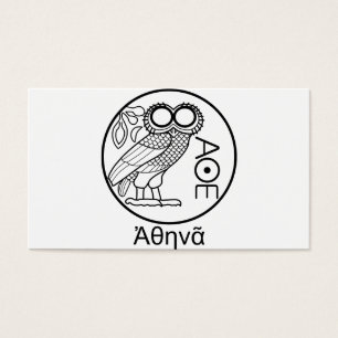 Athene Eule tetradrachm (griechischer Schriftart)