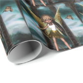 Athene-Fee Geschenkpapier (Rolleneckpunkt)