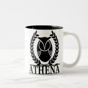 Athene - Göttin von Klugheit Zweifarbige Tasse