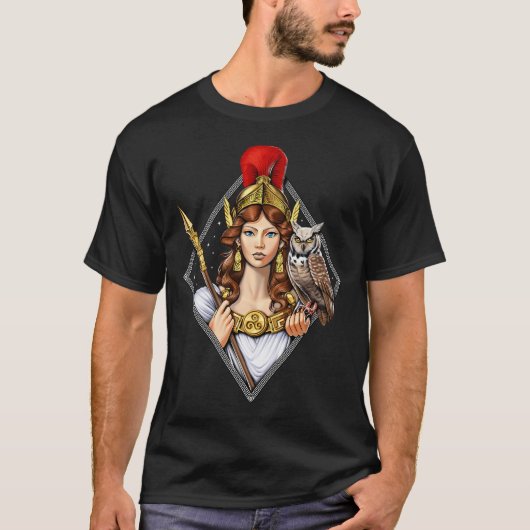 Athene Griechische Göttin T-Shirt (Vorderseite)