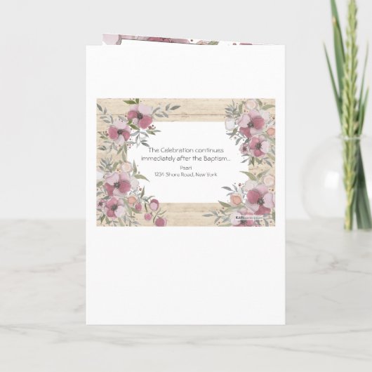 Athene-Kirche-Taufe-Programm Programm (Rückseite)