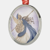 Athene Silbernes Ornament (Links)