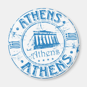Athener Briefmarke Magnet