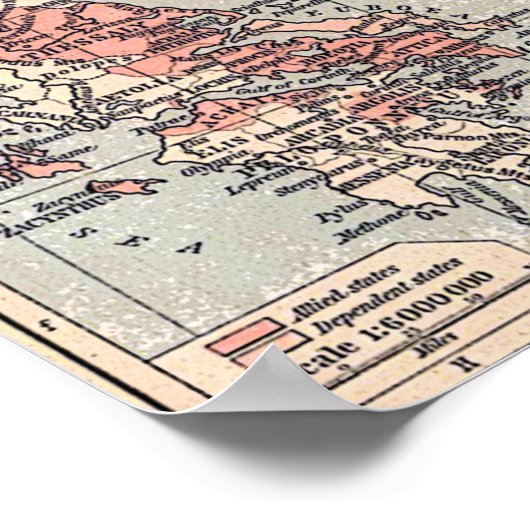 Athener Reich Poster (Ecke)