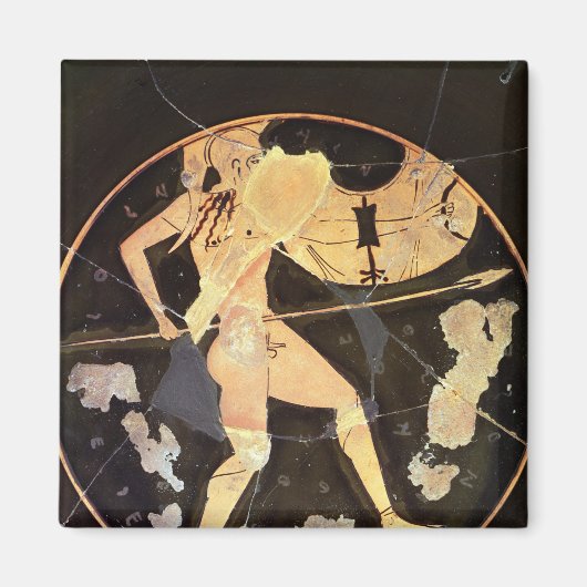 Athener Rot-Figur-Kylix Magnet (Vorne)