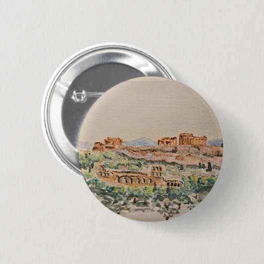 Athenian Acropolis Button (Vorne & Hinten)