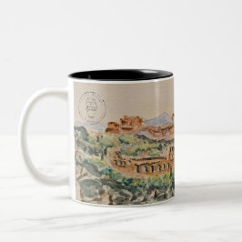 Athenian Acropolis Mug Zweifarbige Tasse