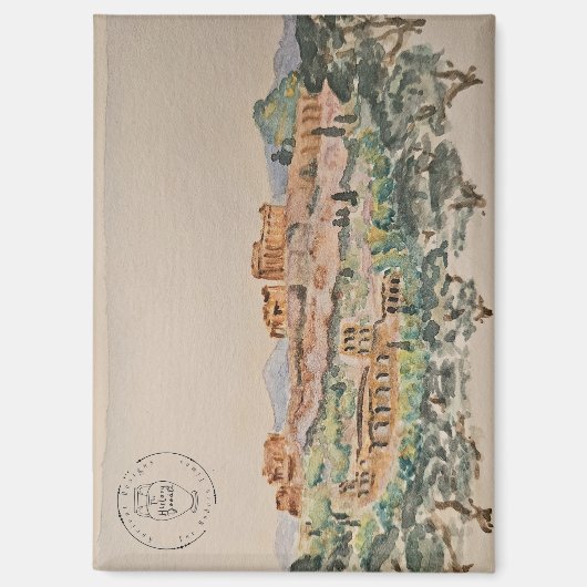 Athenische Akropolis Magnet (Vorderseite)