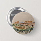 Athenischer Akropolis-Button Button (Vorne & Hinten)