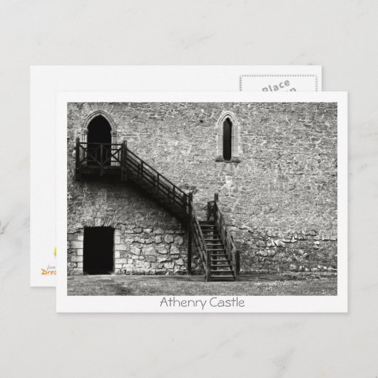 Athenry Castle Postkarte (Vorne/Hinten)