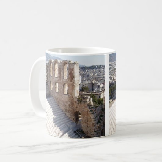 Athens Acropolis Coffee Tasse (Vorderseite Links)