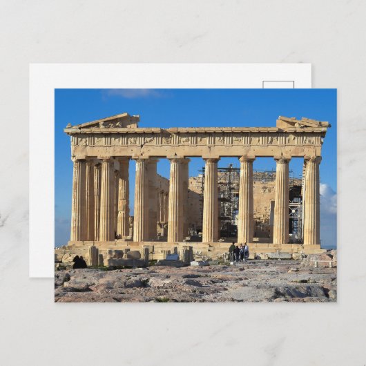 Athens Akropolis Postkarte (Vorne/Hinten)