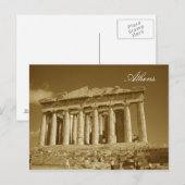 Athens, Athen Postkarte (Vorne/Hinten)