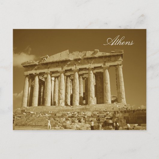 Athens, Athen Postkarte (Vorderseite)