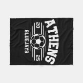 Athens Bluejays Soccer Byll 2025 Hs Fleecedecke (Vorderseite (Horizontal))
