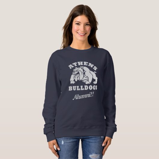 Athens Bulldogs Alumni!! Frauenkleid Sweatshirt (Vorne ganz)