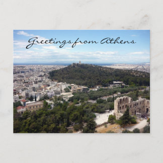Athens filopappos Ansicht Postkarte
