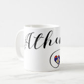 Athens Flag Heart, Griechenland Kaffeetasse (Vorderseite Links)