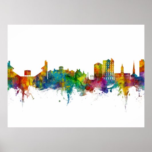 Athens Georgia Skyline Poster (Vorne)