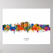 Athens Georgia Skyline Poster (Vorne)