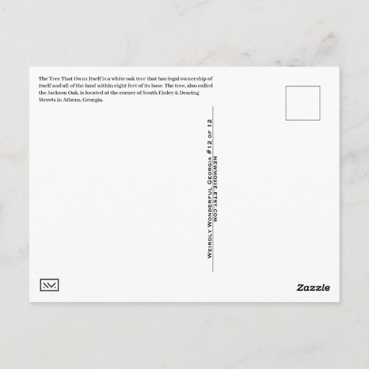 Athens Georgia USA Postcard GA Postkarte (Rückseite)