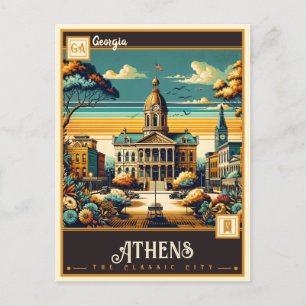 Athens, Georgia   Vintage Postkarte