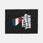 Athens Georgia Y'all Ga Southern Vacation  Fleecedecke (Vorderseite (Horizontal))