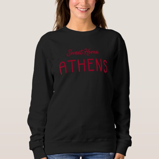 Athens Georgia Zuhause Staat 4 Sweatshirt (Vorderseite)