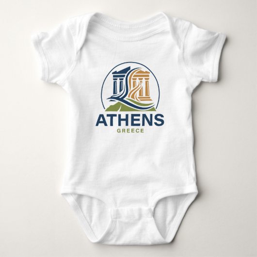 Athens Greece Acropolis Parthenon Baby Strampler (Vorderseite)