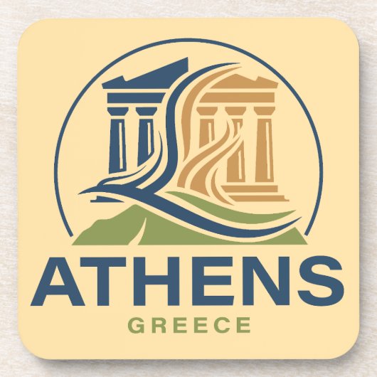 Athens Greece Acropolis Parthenon Getränkeuntersetzer (Vorderseite)