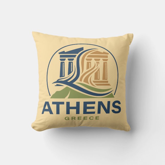 Athens Greece Acropolis Parthenon Kissen (Vorderseite)