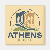 Athens Greece Acropolis Parthenon Magnet (Vorne)