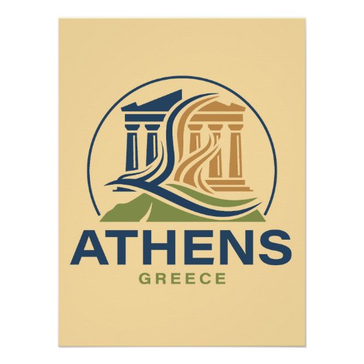 Athens Greece Acropolis Parthenon Poster (Vorderseite)