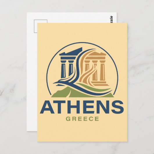 Athens Greece Acropolis Parthenon Postkarte (Vorne/Hinten)