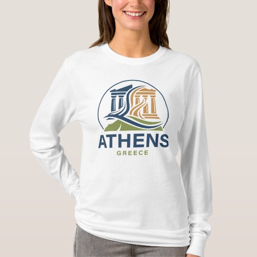 Athens Greece Acropolis Parthenon T-Shirt (Vorderseite)