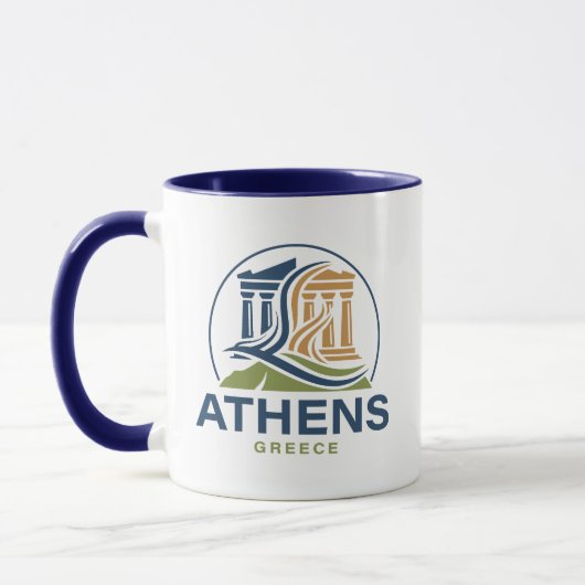 Athens Greece Acropolis Parthenon Tasse (Links)
