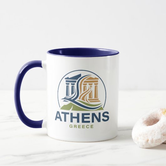Athens Greece Acropolis Parthenon Tasse (Mit Donut)