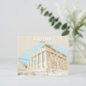 Athens Greece – Ancient City Travel Souvenir Postkarte (Stehend Vorderseite)