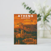 Athens, Greece Ancient Classic Ruins Postkarte (Stehend Vorderseite)