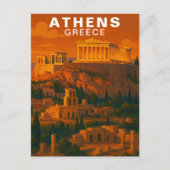 Athens, Greece Ancient Classic Ruins Postkarte (Vorderseite)
