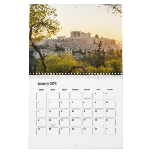 Athens-Greece Calendar Kalender (Jan 2026)