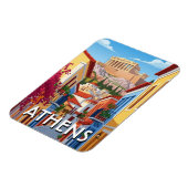 Athens Greece Plaka Travel Magnet (Linke Seite)